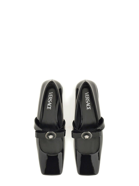 PATENT LEATHER BALLERINA "GIANNI RIBBON"