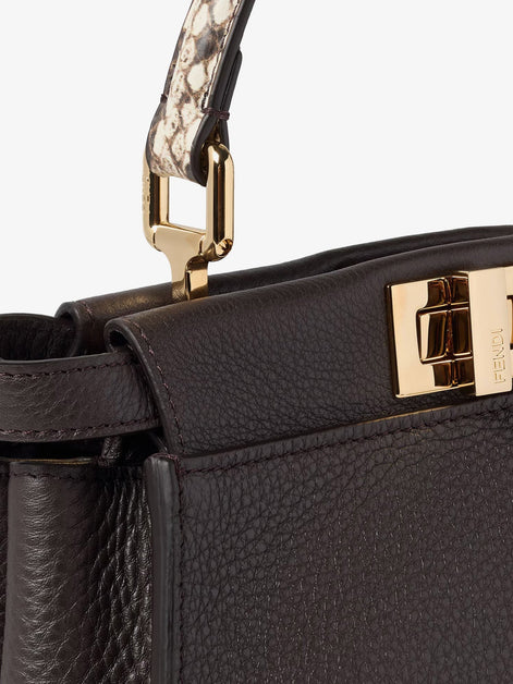 Peekaboo Mini hammered leather handbag