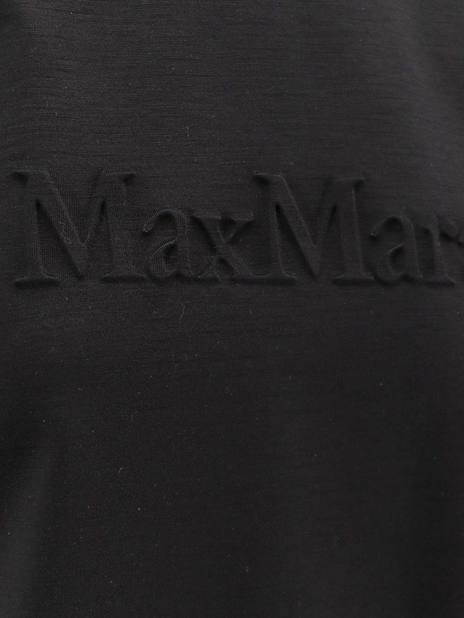 Peter wool t-shirt with embossed frontal logo