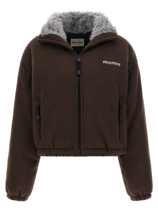 Pile down jacket
