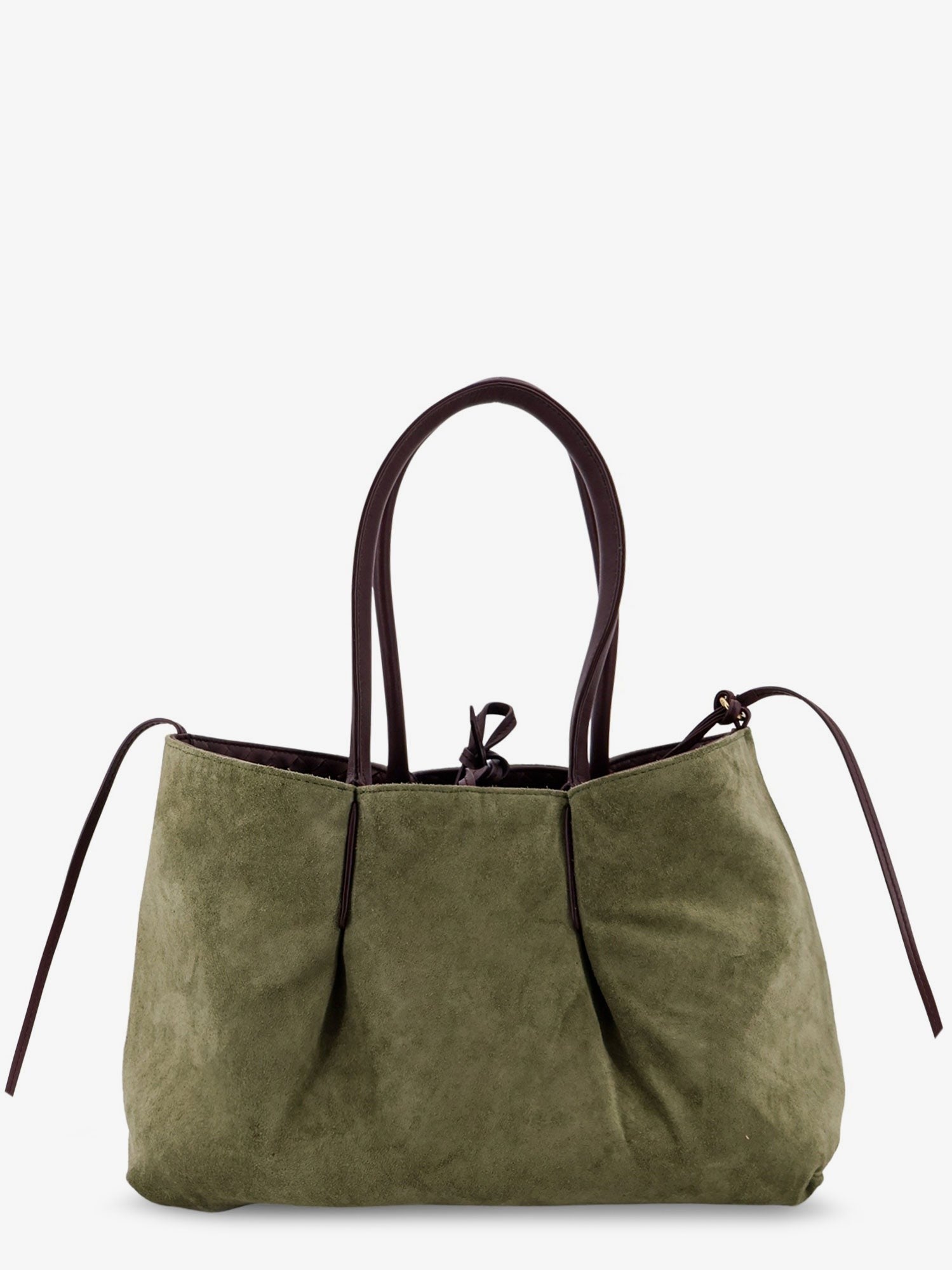 Pinacoteca leather handbag with Intrecciato motif