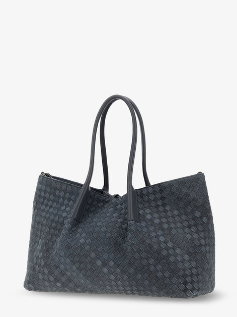Pinacoteca suede handbag with Intrecciato motif