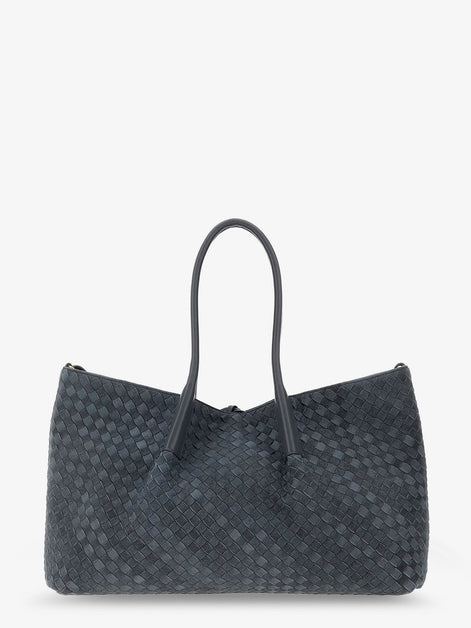 Pinacoteca suede handbag with Intrecciato motif