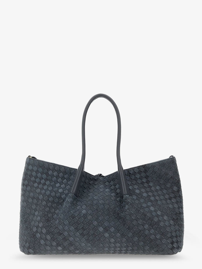 Pinacoteca suede handbag with Intrecciato motif