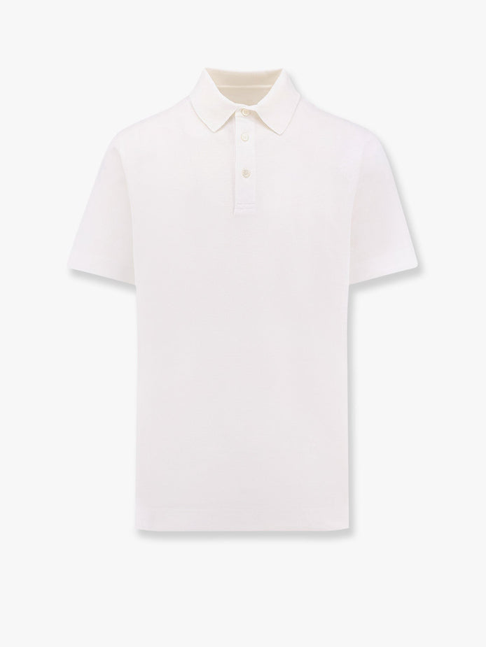 Piqué cotton polo shirt with 4g embroidery