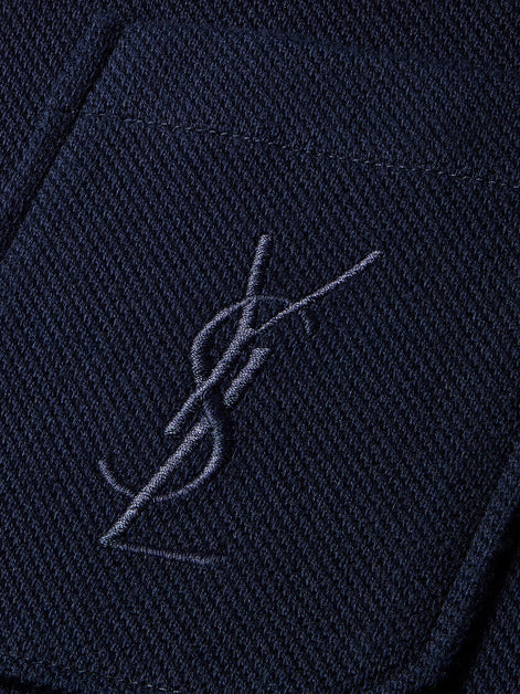 Saint Laurent Piqué cotton polo shirt