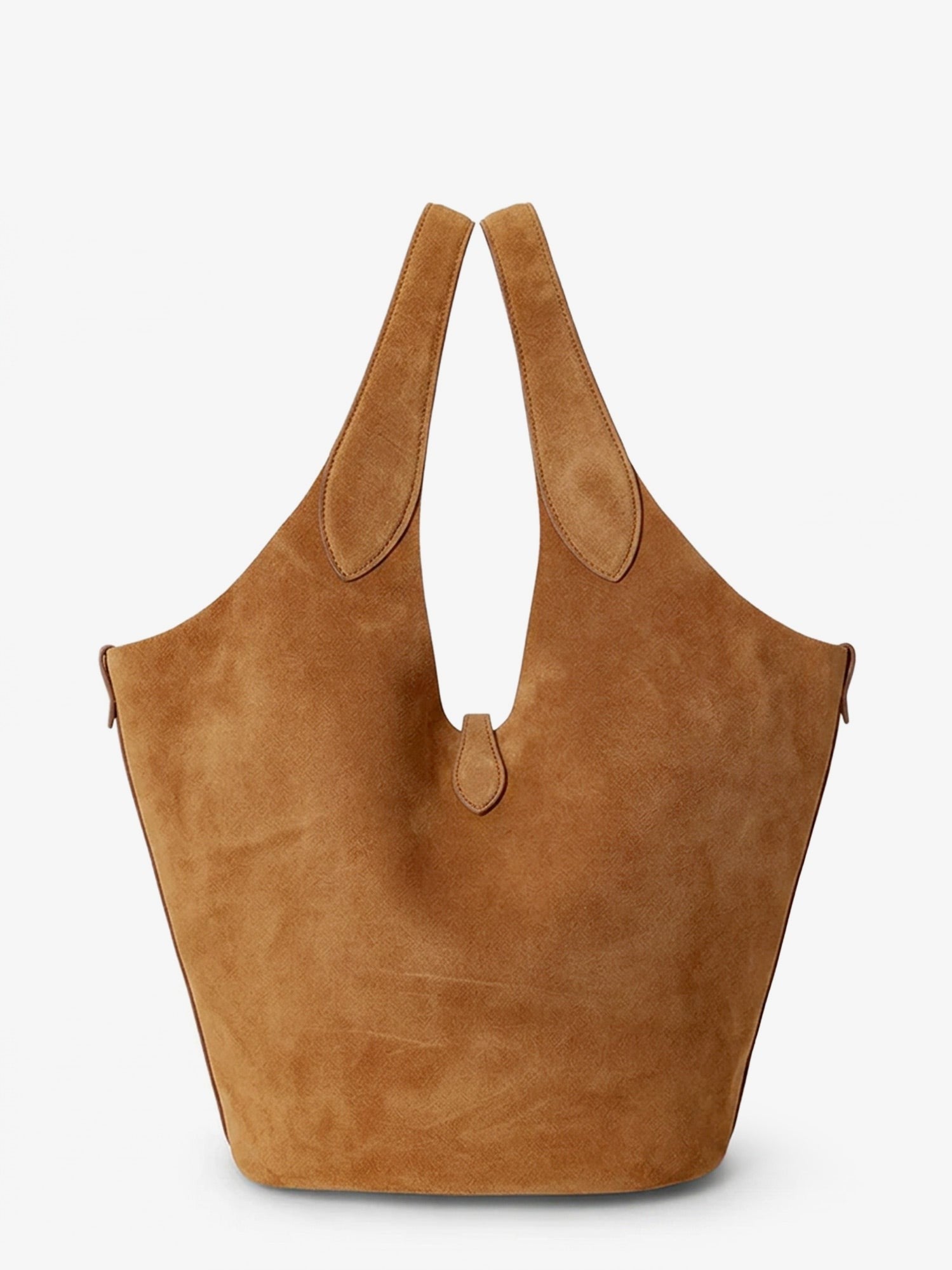 Play suede shoulder bag with contrasting logo