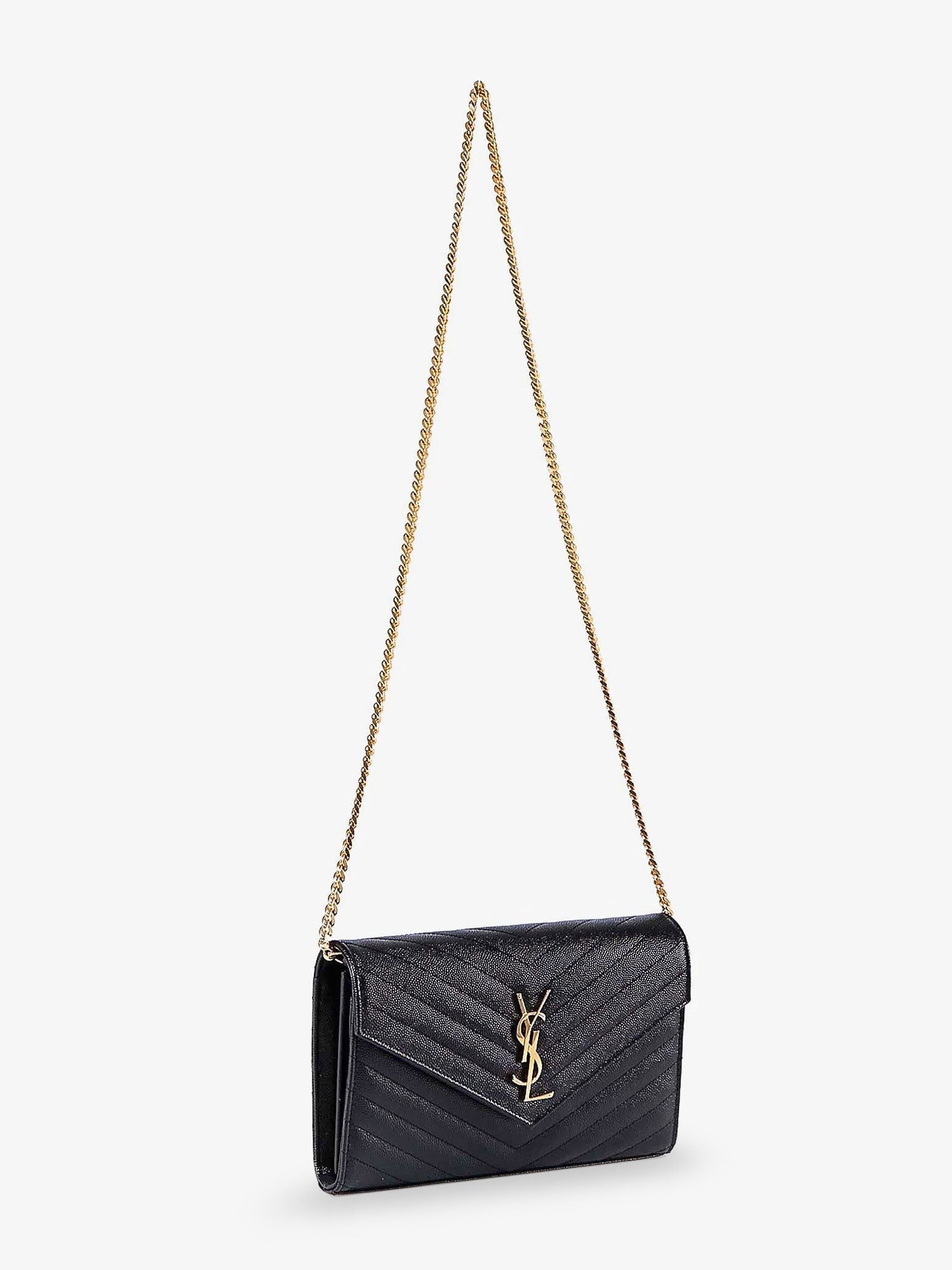 Pochette Cassandre grain-de-poudre leather crossbody bag