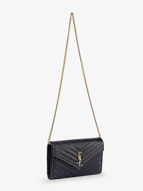 Pochette Cassandre grain-de-poudre leather crossbody bag