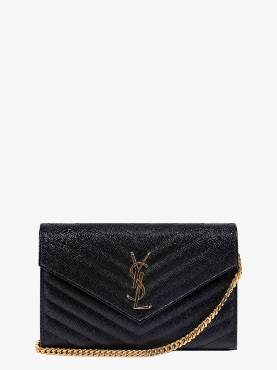 Pochette Cassandre grain-de-poudre leather crossbody bag