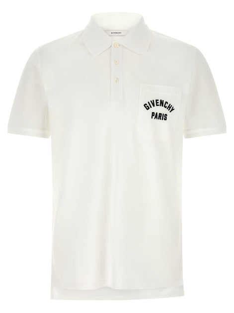Pocket embroidery polo shirt
