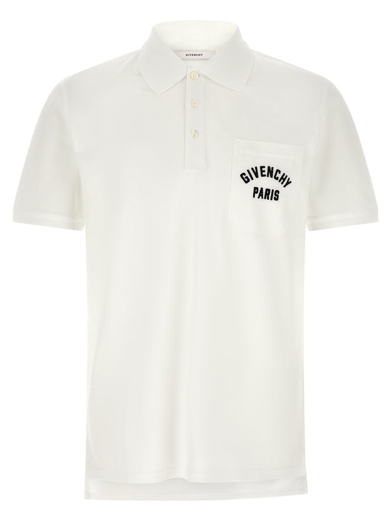 Pocket embroidery polo shirt