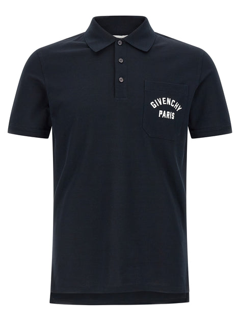 Pocket embroidery polo shirt