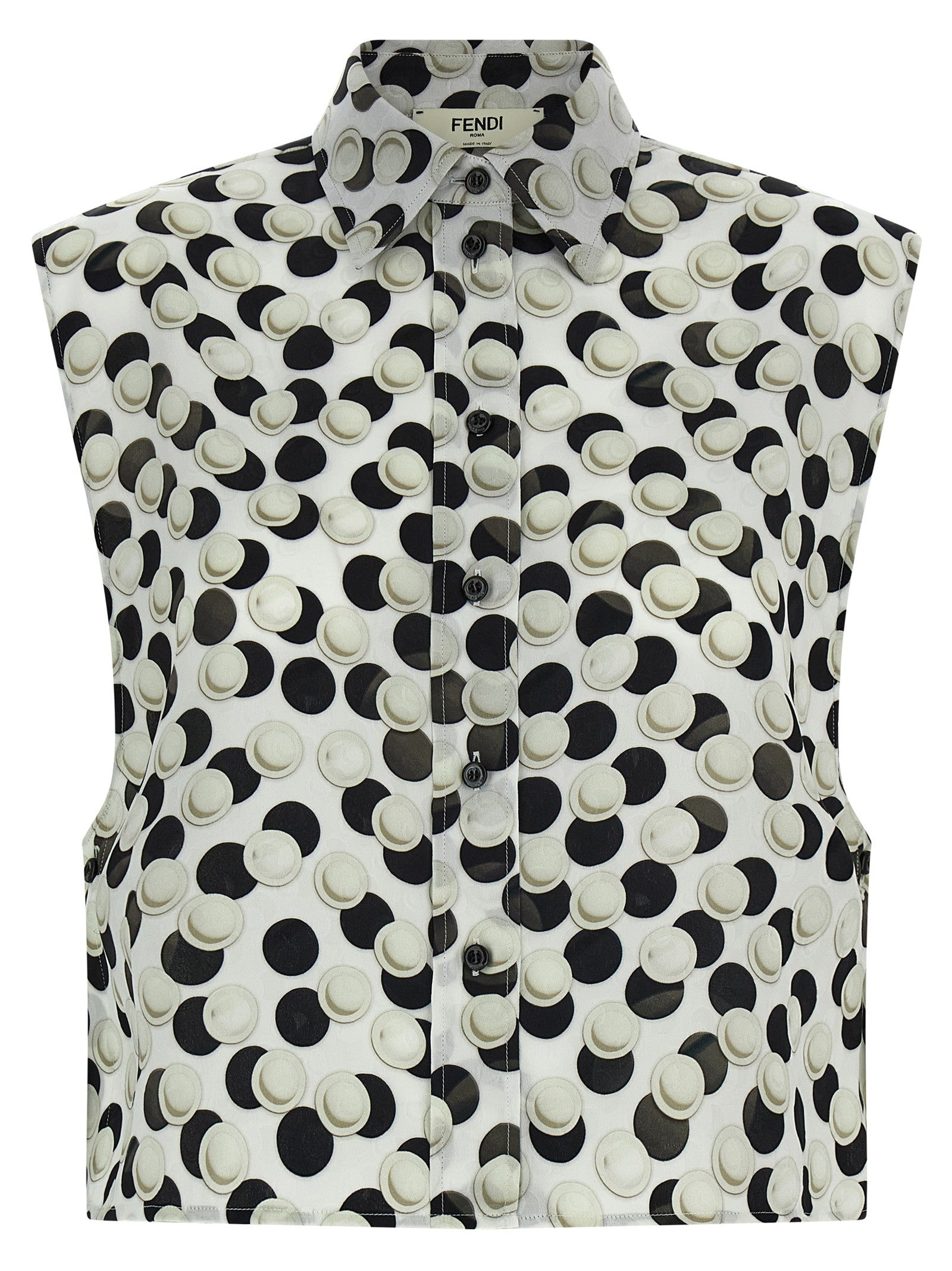 Polka dot crop top