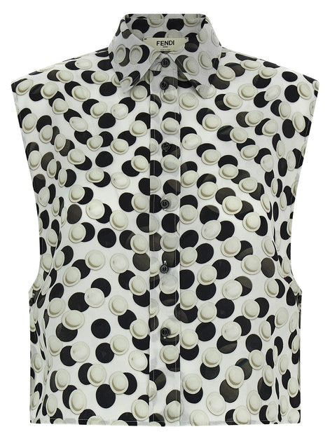 Polka dot crop top
