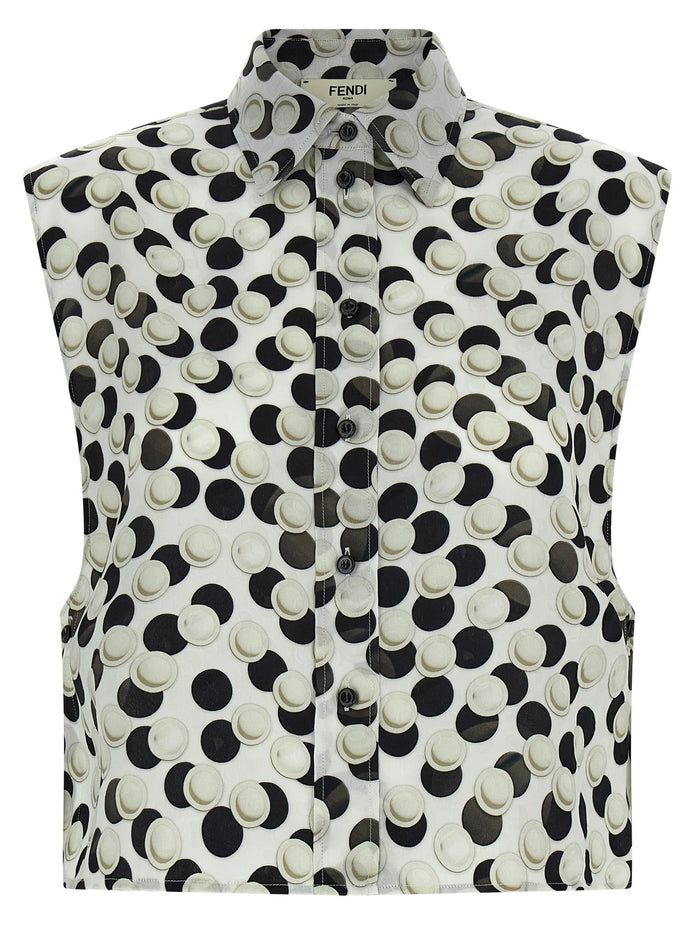Polka dot crop top