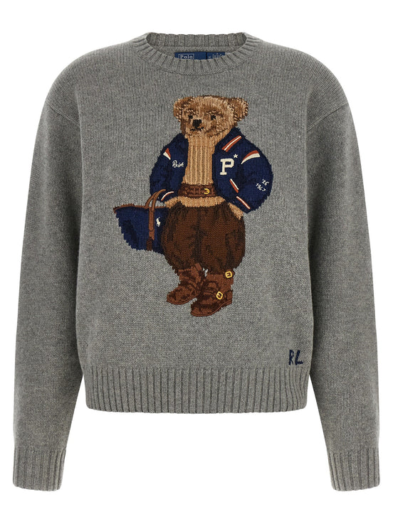 'Polo Bear' intarsia sweater