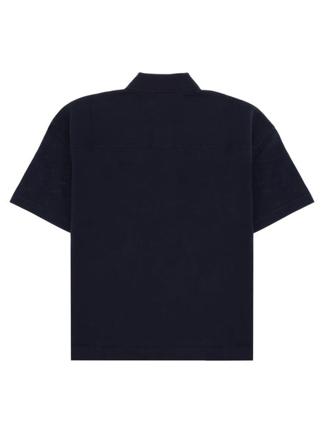 Saint Laurent Polo Cassandre In Piqué Di Cotone