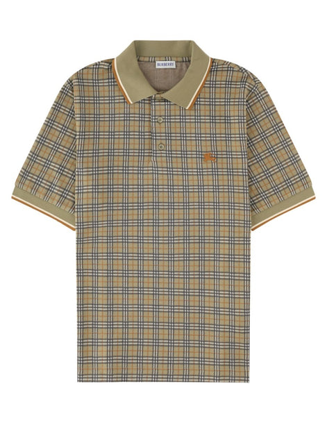 Polo in misto cotone Check