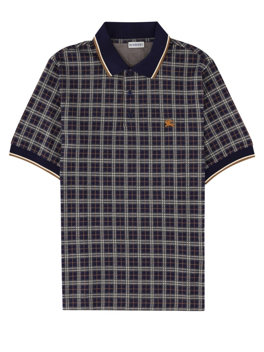 Polo in misto cotone Check
