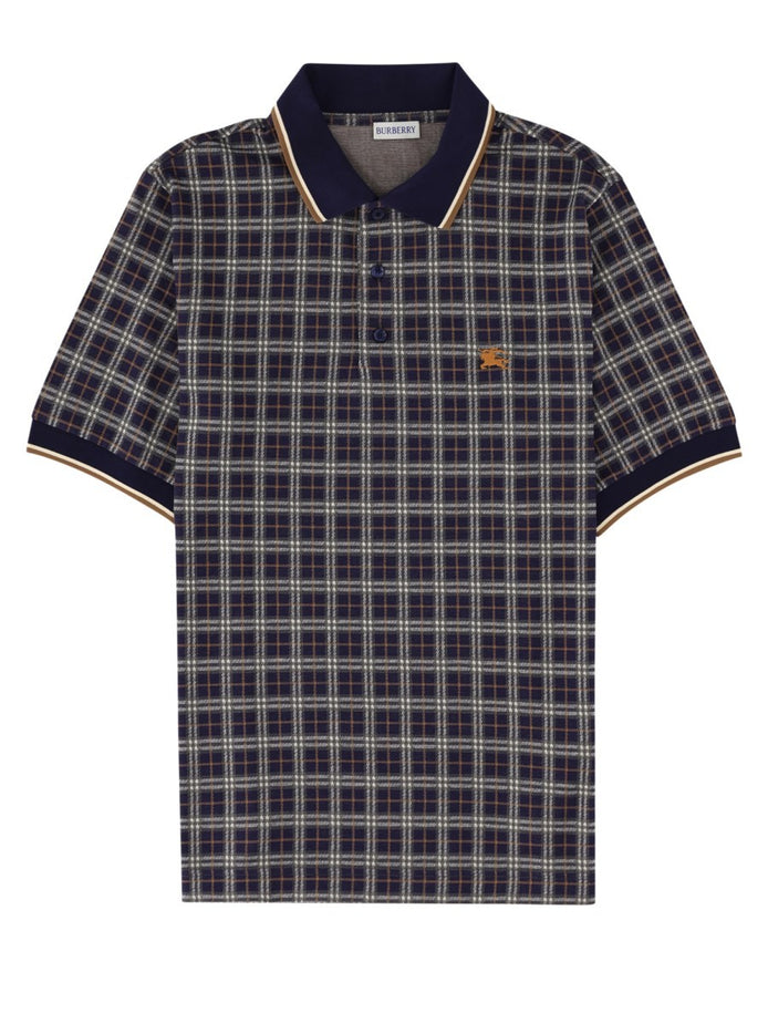Polo in misto cotone Check