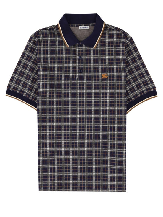 Polo in misto cotone Check