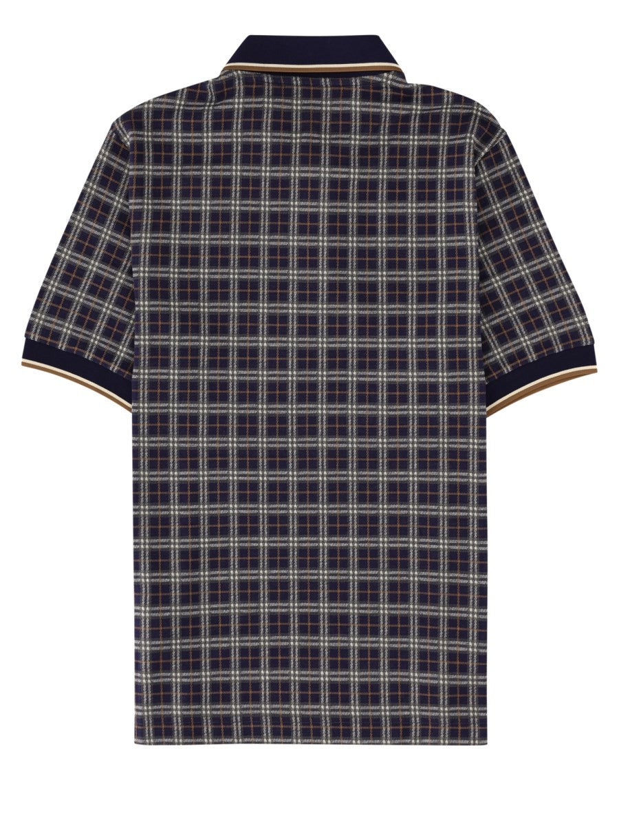 Burberry Polo in misto cotone Check