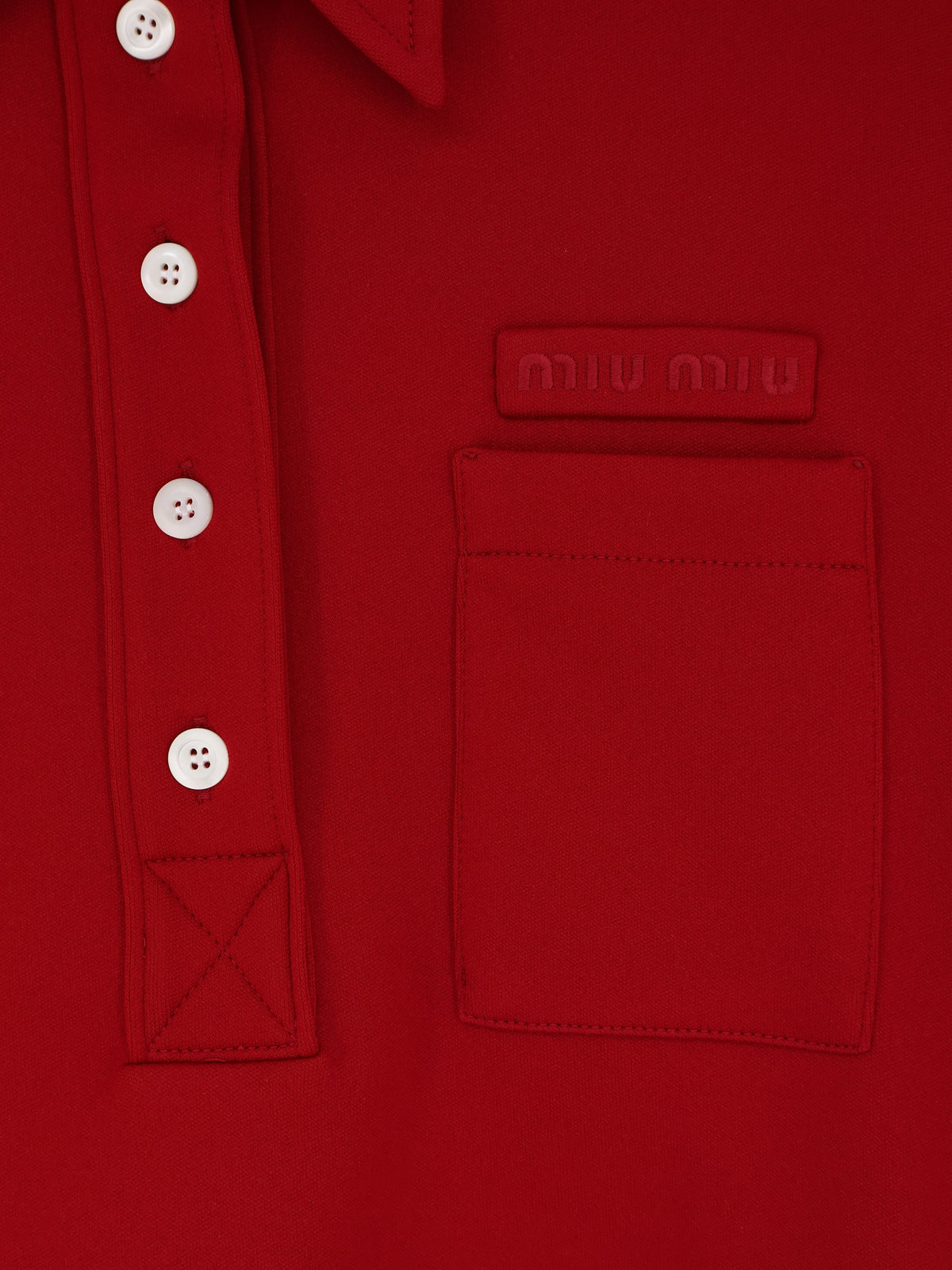 Miu Miu Polo Shirt with Lettering Logo patch