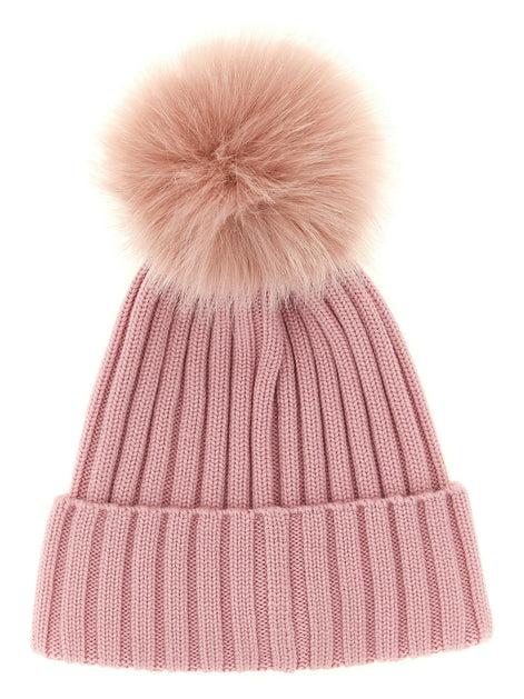 Pompon wool beanie