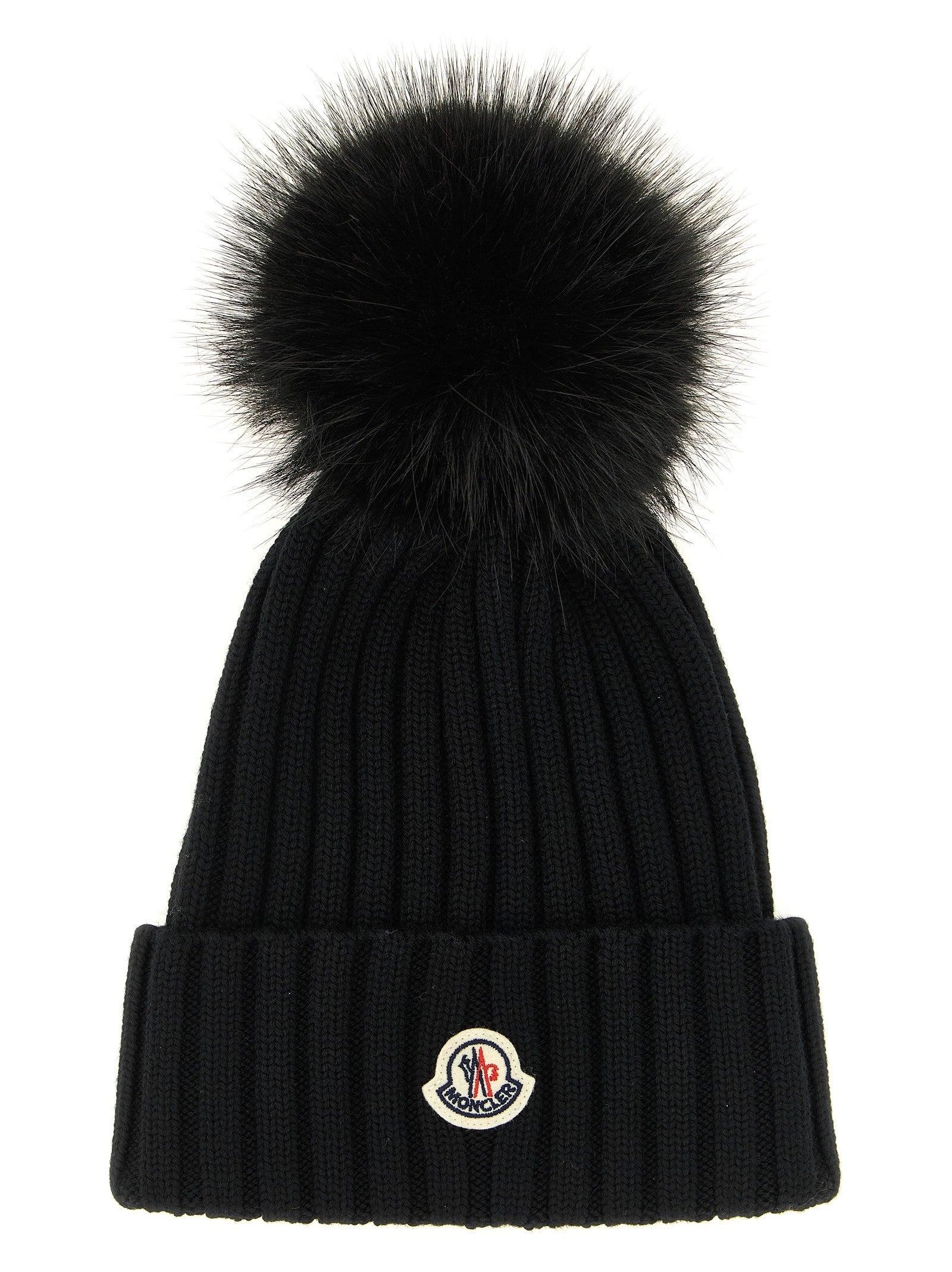 Pompon wool beanie