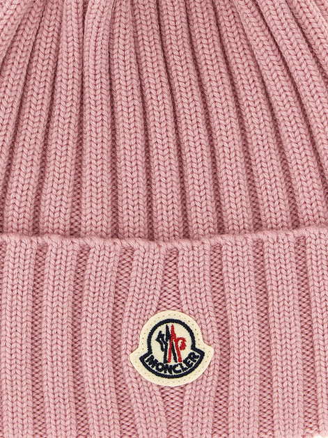 Pompon wool beanie