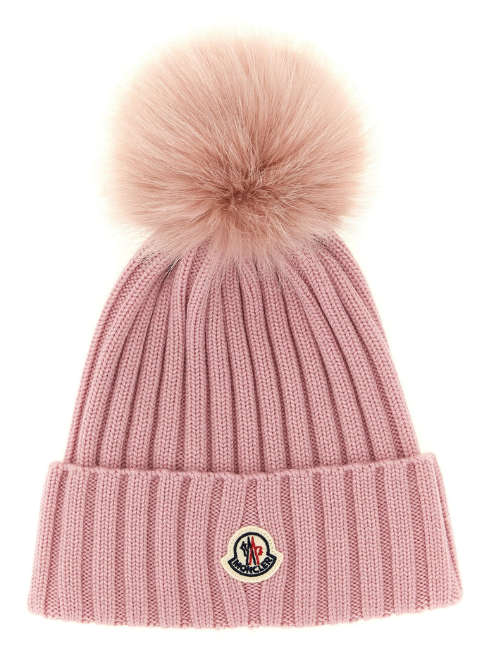 Pompon wool beanie