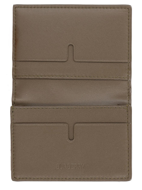 Burberry Portacarte a Libro con Stampa "Check"