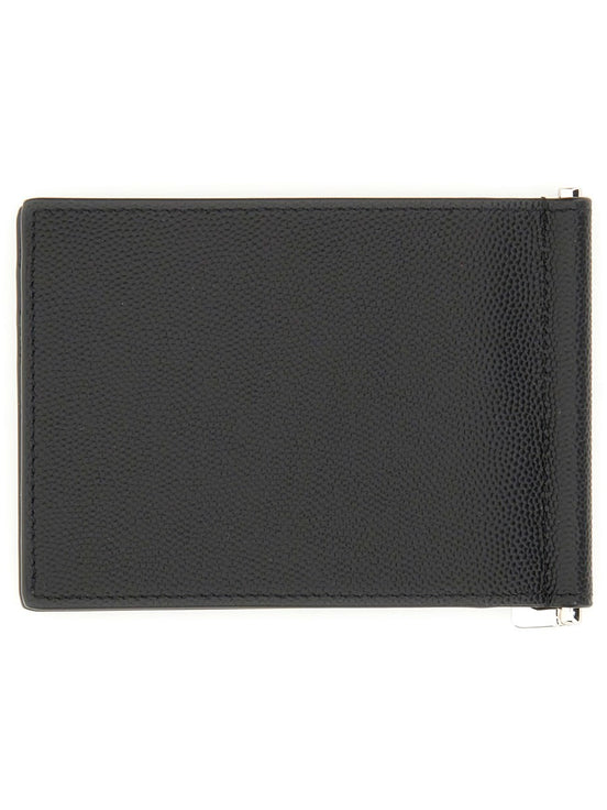 Saint Laurent PORTACARTE CON CLIP PER BANCONOTE