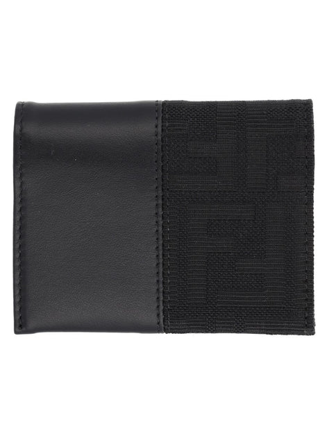 Fendi Portacarte FF con Fascia in Jacquard