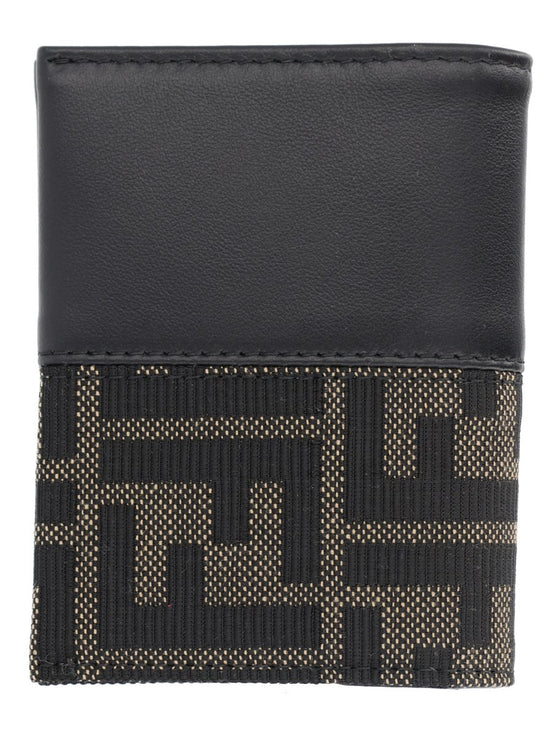 Fendi Portacarte FF con Fascia in Jacquard