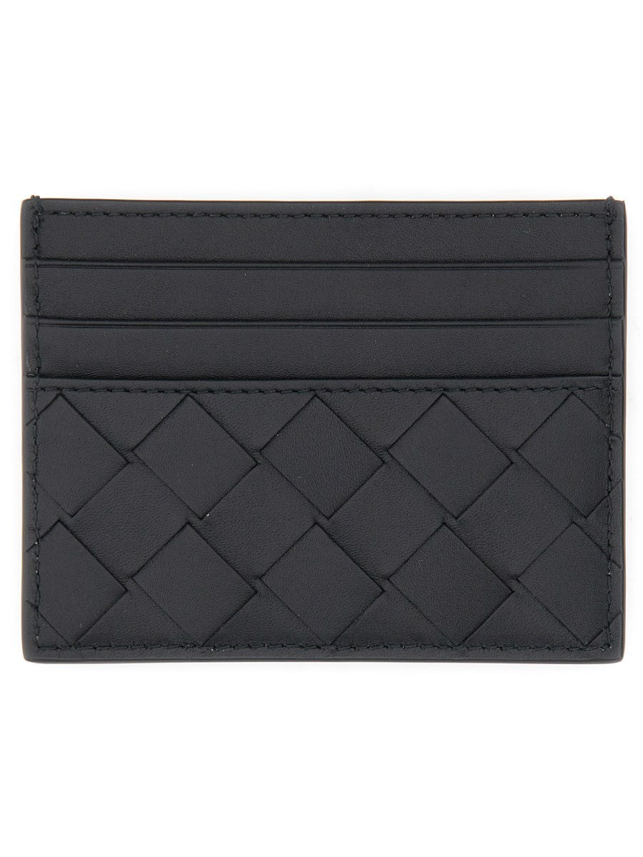 PORTACARTE IN PELLE INTRECCIATA