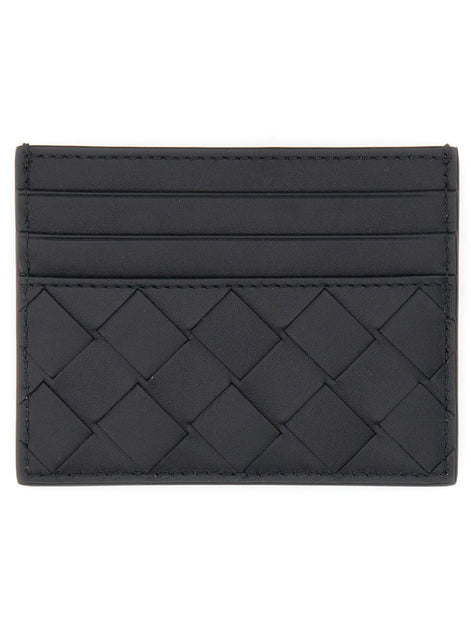 PORTACARTE IN PELLE INTRECCIATA