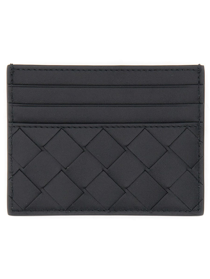 PORTACARTE IN PELLE INTRECCIATA