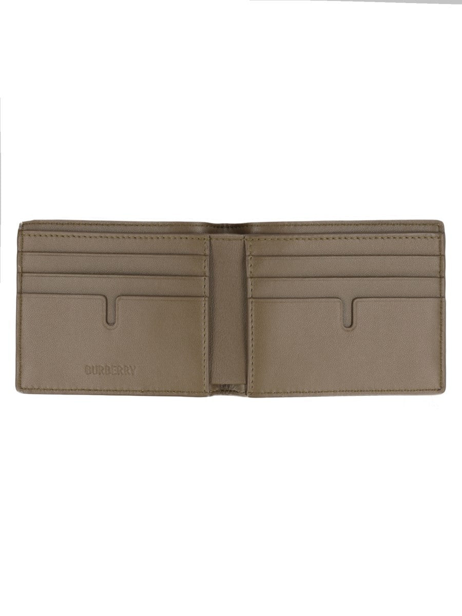 Burberry Portafoglio Bifold con Stampa Check