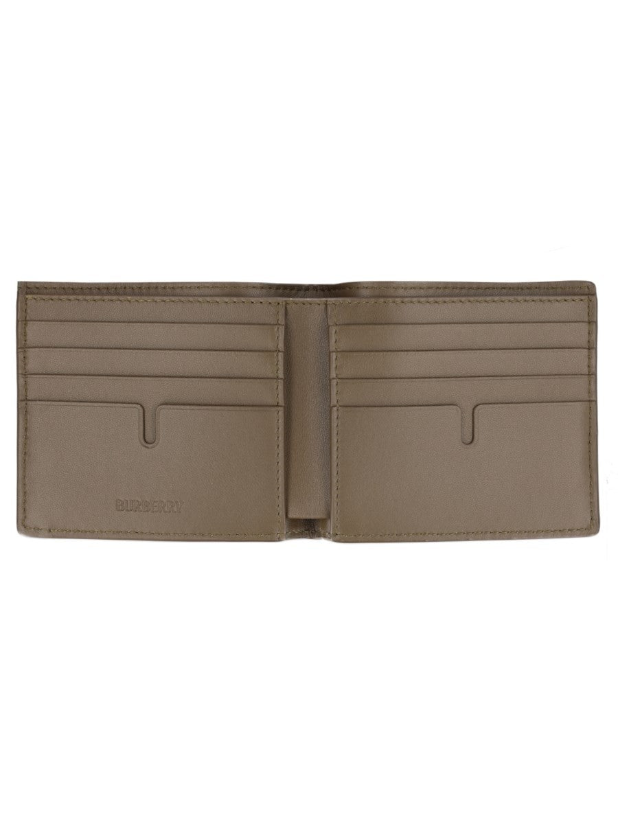 Burberry Portafoglio Bifold Con Stampa Check