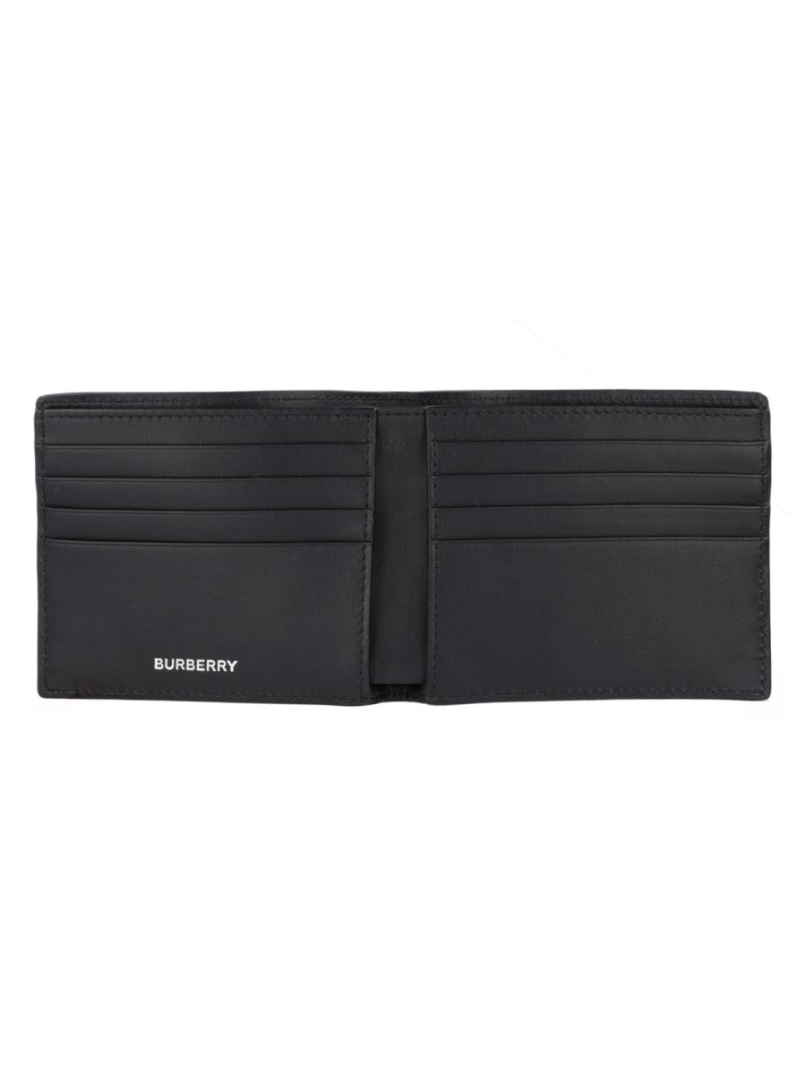 Burberry Portafoglio Bifold con Stampa 