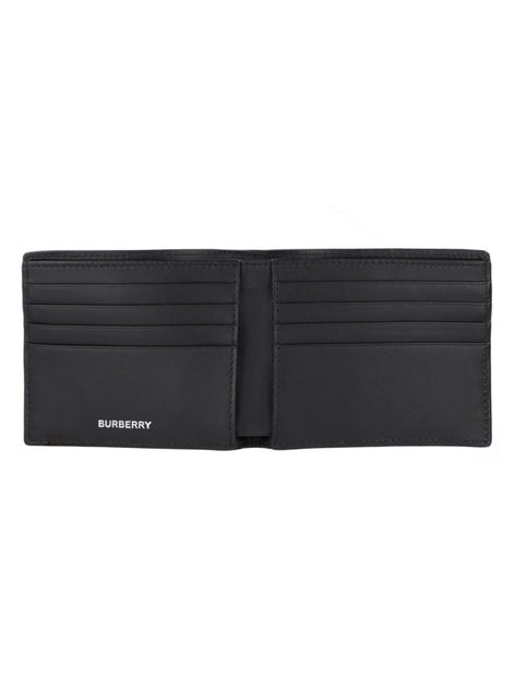 Burberry Portafoglio Bifold con Stampa "Check"