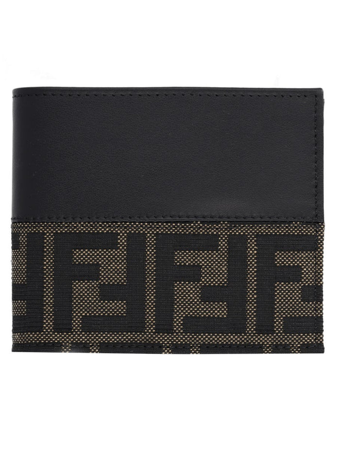 Portafoglio Bifold FF con Fascia in Jacquard