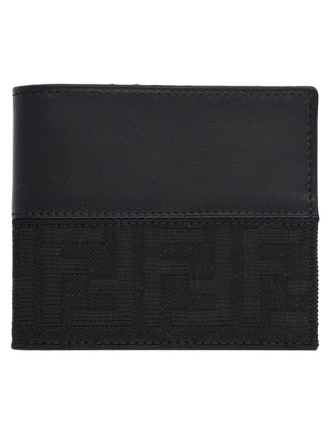 Portafoglio Bifold FF con Fascia in Jacquard