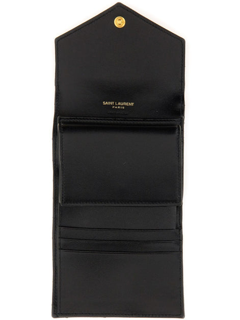 Saint Laurent Portafoglio "Cassandre" Matelassé Multi-Fold