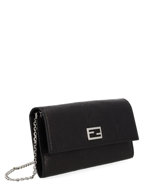 Fendi Portafoglio "Continental Tube" con Catena