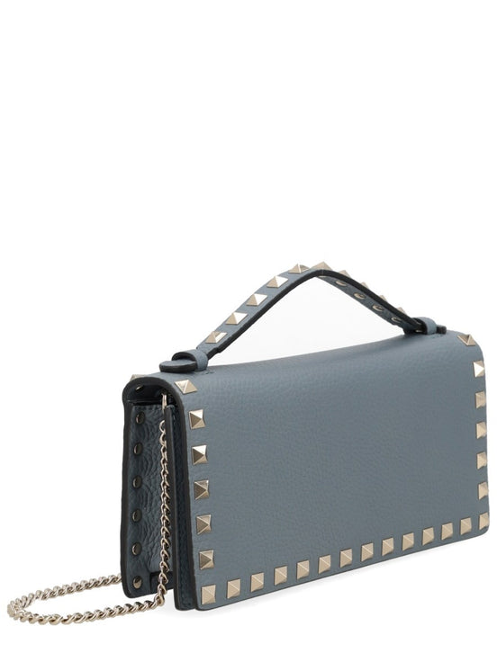 Valentino Garavani PORTAFOGLIO "ROCKSTUD" CON CATENA