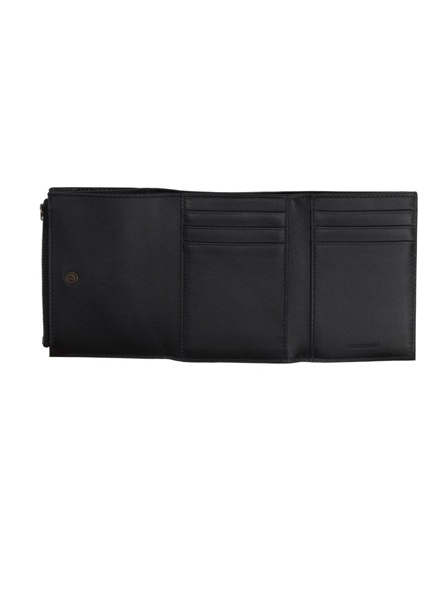 Balenciaga PORTAFOGLIO TRIFOLD CON TRACOLLA 