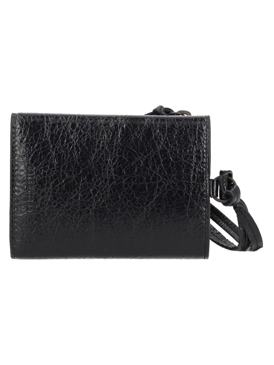 Balenciaga PORTAFOGLIO TRIFOLD CON TRACOLLA 